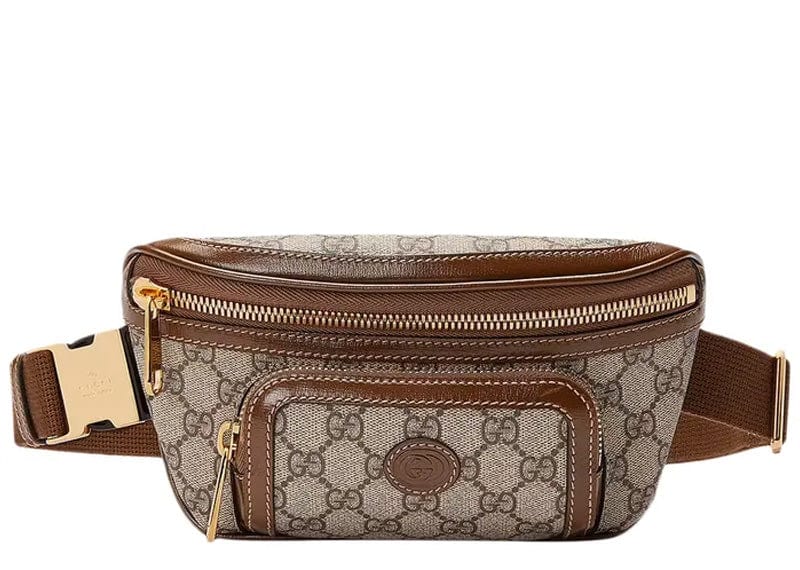 Gucci handbags Gucci Belt Bag with Interlocking G Beige/Ebony