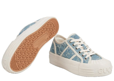 Gucci Sneakers Gucci Chunky Sneakers Light Blue Denim (Women's)