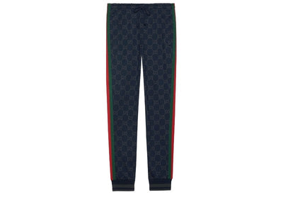Gucci Streetwear GUCCI GG Jersey Cotton Tracksuit Dark Blue