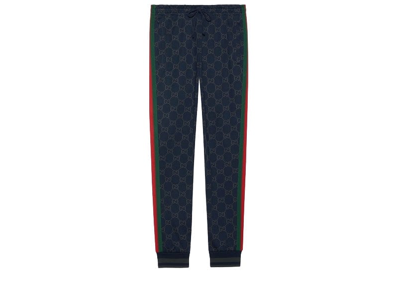 Gucci Streetwear GUCCI GG Jersey Cotton Tracksuit Dark Blue