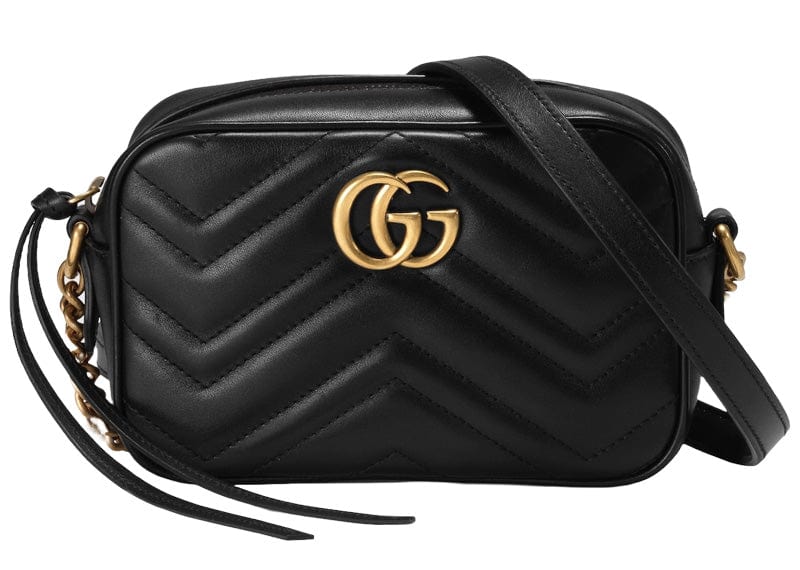 Gucci handbags Gucci GG Marmont Camera Bag Matelasse Mini Black