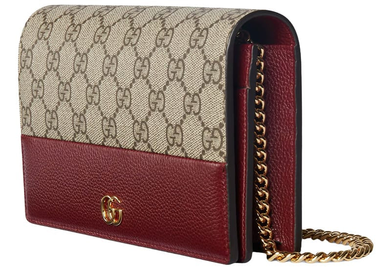 Gucci GG Marmont Petite Leather Wallet On Chain – Court Order