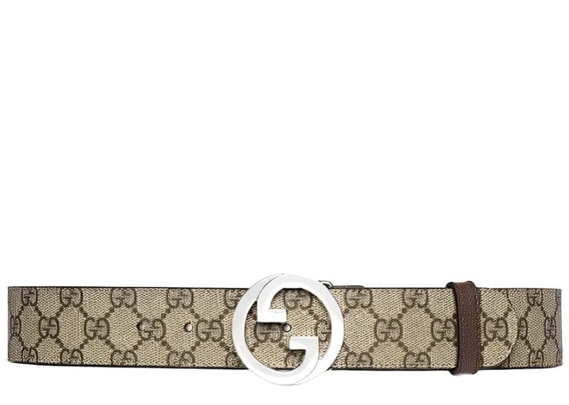 Gucci Accessories Gucci GG Supreme Two Tone Beige Belt 90/36