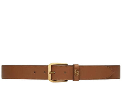 Gucci Accessories Gucci Interlocking G Detail Belt Brown 120/48