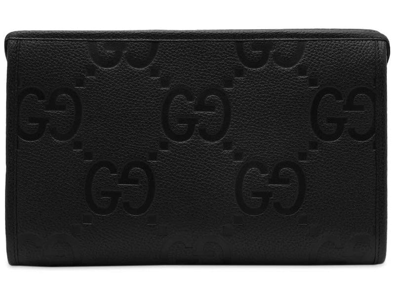 Gucci Accessories Gucci Jumbo GG Logo Pouch Black