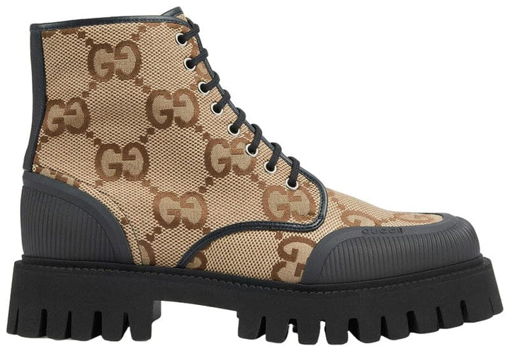 靴 vintage gucci boots Gucci Lace Up Boot Maxi GG Camel – Court Order