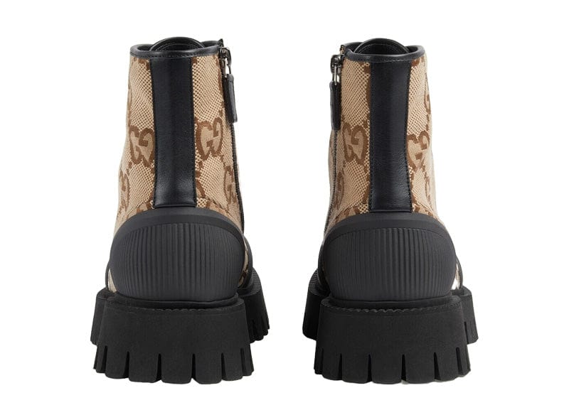 Gucci sneakers Gucci Lace Up Boot Maxi GG Camel