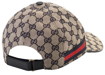 Gucci streetwear Gucci Original GG Canvas Baseball Hat with Web Beige/Blue