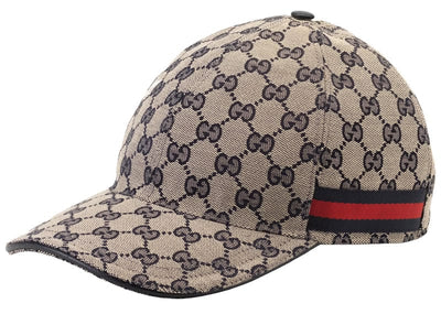 Gucci streetwear Gucci Original GG Canvas Baseball Hat with Web Beige/Blue