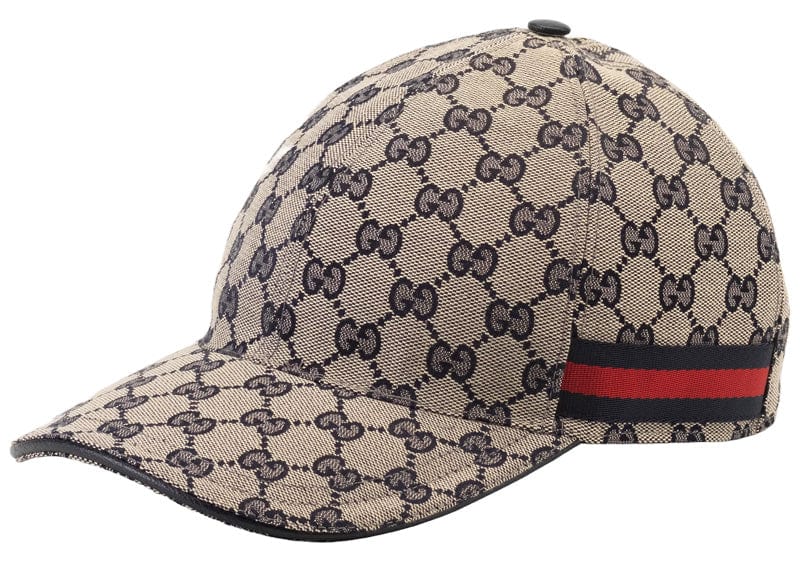 Gucci streetwear Gucci Original GG Canvas Baseball Hat with Web Beige/Blue