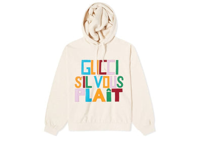 Gucci Streetwear Gucci S'il Vous Plait! Hoodie Natural