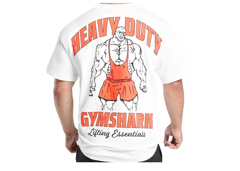 Gymshark Streetwear Gymshark Heavy Duty Lifter Tee White