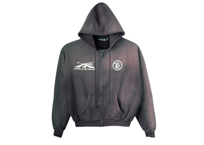 Hellstar streetwear Hellstar HS Logo Zip Up Hoodie Grey