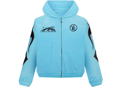 Hellstar streetwear Hellstar Studios Zip Hoodie Blue