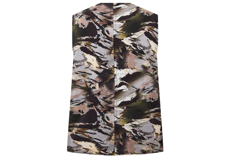 Heron Preston Streetwear Heron Preston Camo Zip Up Military Vest Camo Green