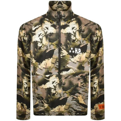 Heron Preston Streetwear Heron Preston Camouflage Tape Windbreaker Camo Green