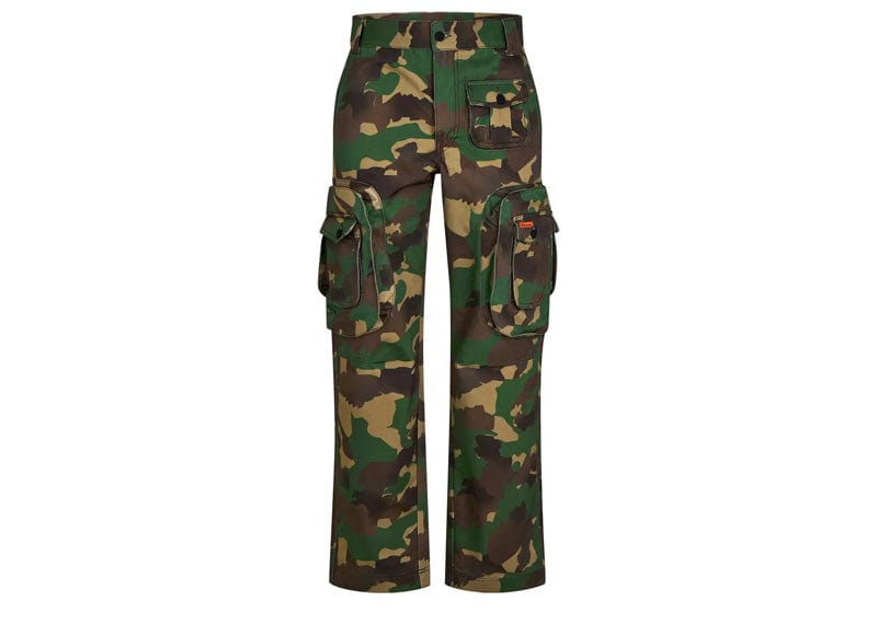 Heron Preston Streetwear Heron Preston Cargo Trousers Camo In Green