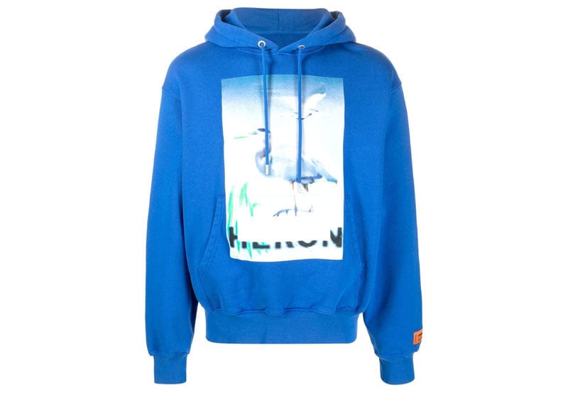 Heron Preston Streetwear Heron Preston Censored Heron Hoodie Light Blue - Beachim