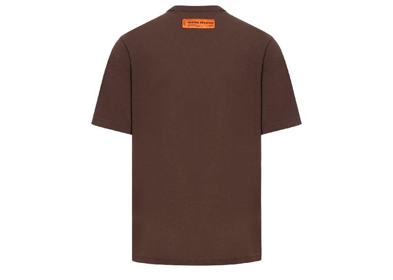 HERON PRESTON Streetwear Heron Preston Heron Bird Painted T-Shirt Brown