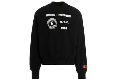 Heron Preston Streetwear Heron Preston Medieval Heron Crewneck Black/White