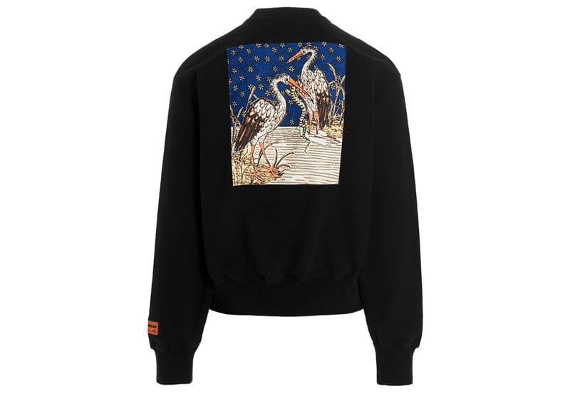 Heron Preston Streetwear Heron Preston Medieval Heron Crewneck Black/White