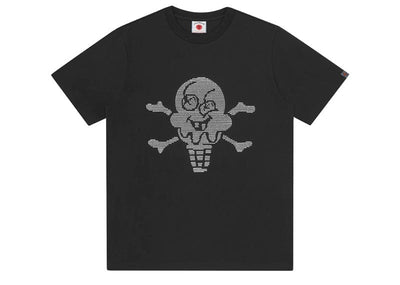 IceCream Streetwear IceCream Rhinestone Cones & Bones Tee Black