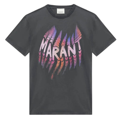 Isabel Marant Streetwear Isabel Marant Hugo Logo Faded T-Shirt Black