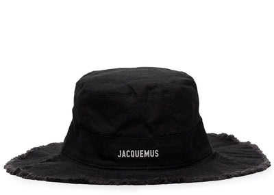 Jacquemus streetwear Jacquemus Le Bob Artichaut Large Brim Bucket Hat Black