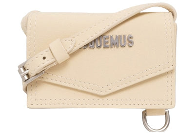 Jacquemus Accessories Jacquemus Le Porte Azur Cream Strapped Pouch