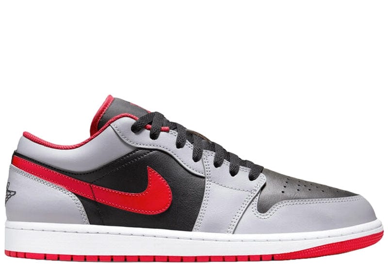 Jordan 1 Low Black Light Smoke Grey Gym Red – Court Order