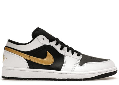 Jordan sneakers Jordan 1 Low White Black Metallic Gold Swoosh