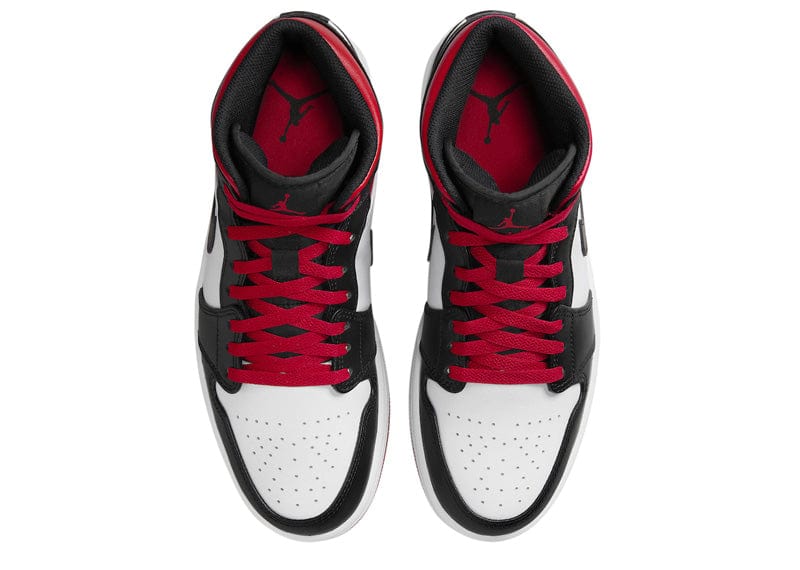 Jordan 1 Mid Black Toe White Gym Red – Court Order