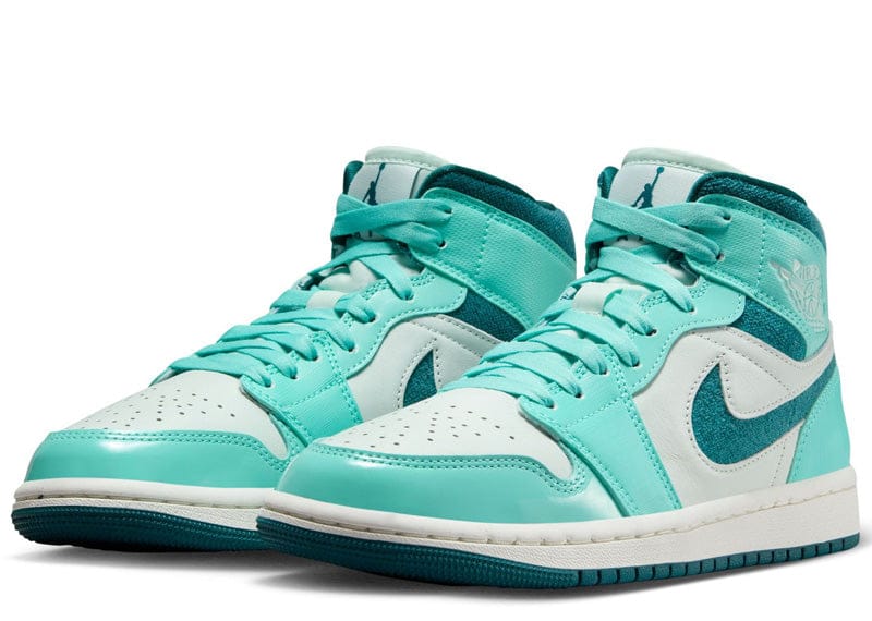 希少！新品！NIKE WMENS AJ 1 MID 27cm Jordan 1 Mid Chenille Bleached Turquoise (Women's) – Court Order