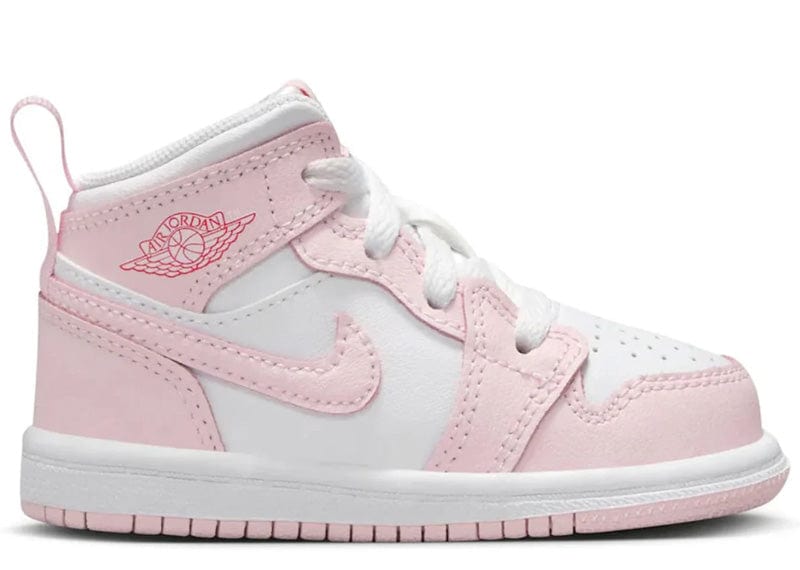 Jordan sneakers Jordan 1 Mid Pink Foam Fire Red (Toddler)