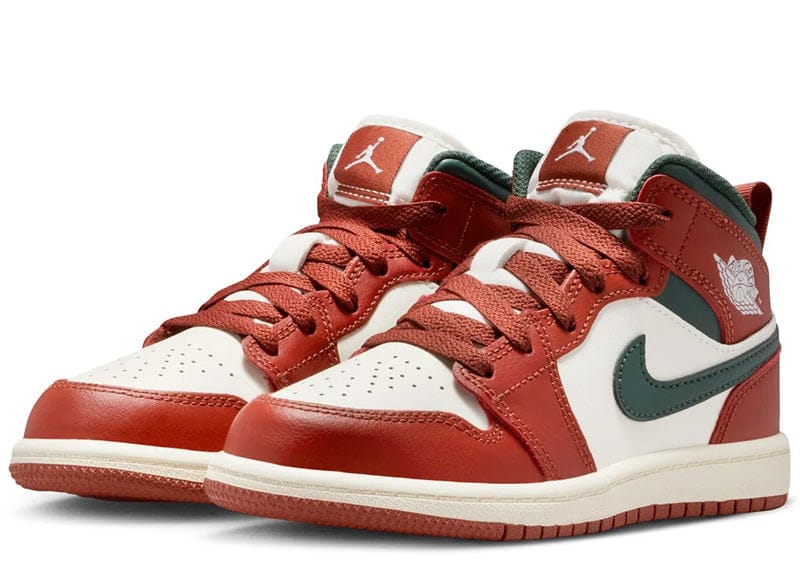 Jordan sneakers Jordan 1 Mid Redstone Midnight Green (PS)