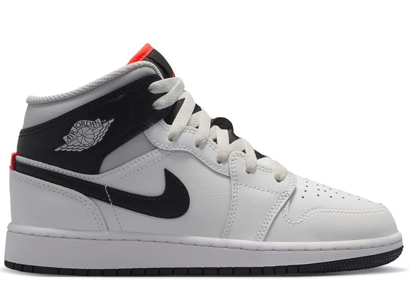 Jordan 1 Mid Summit White Infrared Black (GS) – Court Order