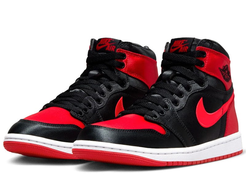 Womens Red Jordan Sneakers Jordan Retro High OG Satin Bred