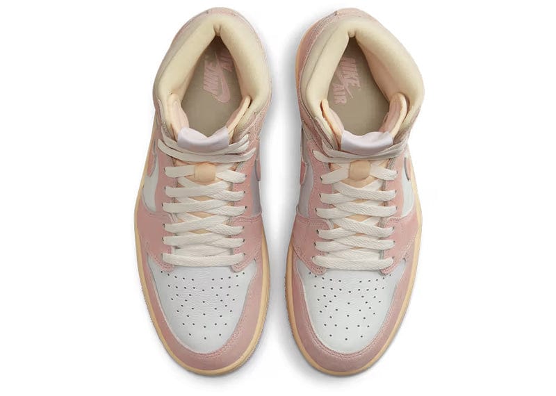 Powder pink jordans best sale