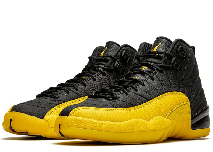 nike air jordan 12 retro black university gold shoes sneakers