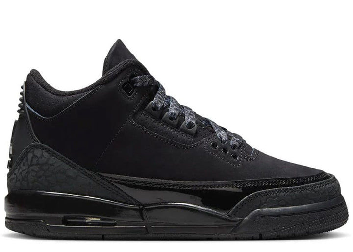 black jordans 3s