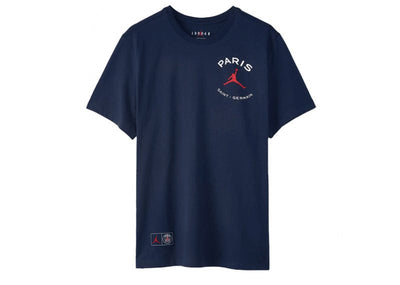 Jordan Streetwear Jordan x Paris Saint-Germain Logo T-Shirt - Midnight Navy