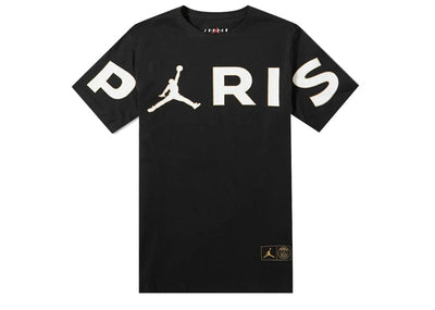 Jordan streetwear Jordan x Paris Saint-Germain Wordmark Tee Black