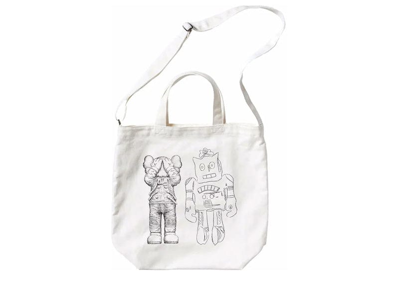 KAWS streetwear KAWS x Uniqlo Warhol 2Way Tote Bag White