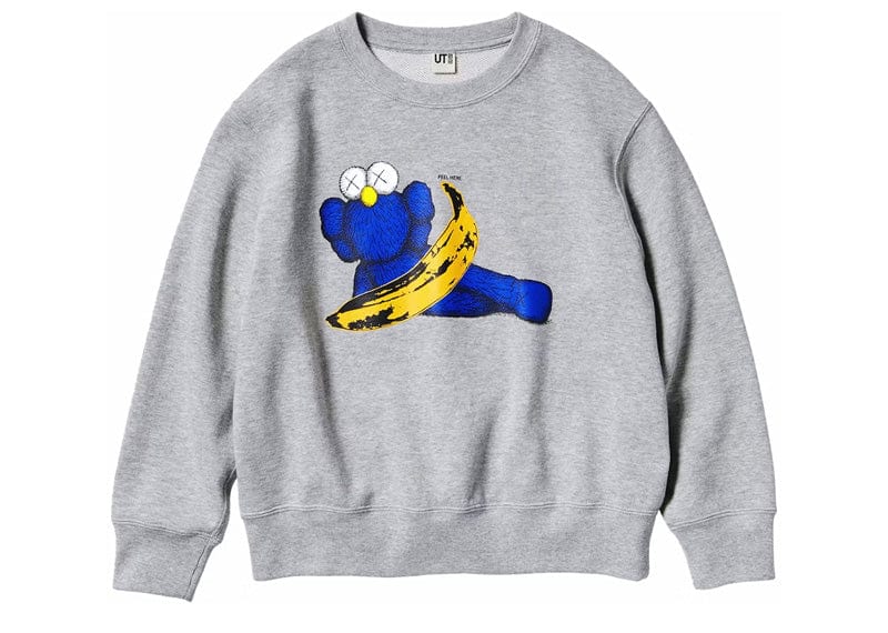 KAWS streetwear KAWS x Uniqlo Warhol Graphic 472951 Sweatshirt Gray