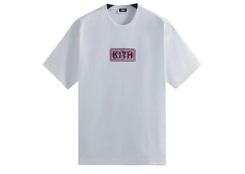 Kith streetwear Kith Needlepoint Classic Logo Tee White