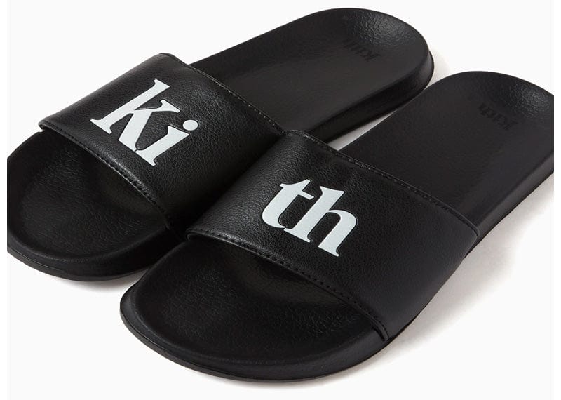 Kith Split Logo Slides Black Court Order