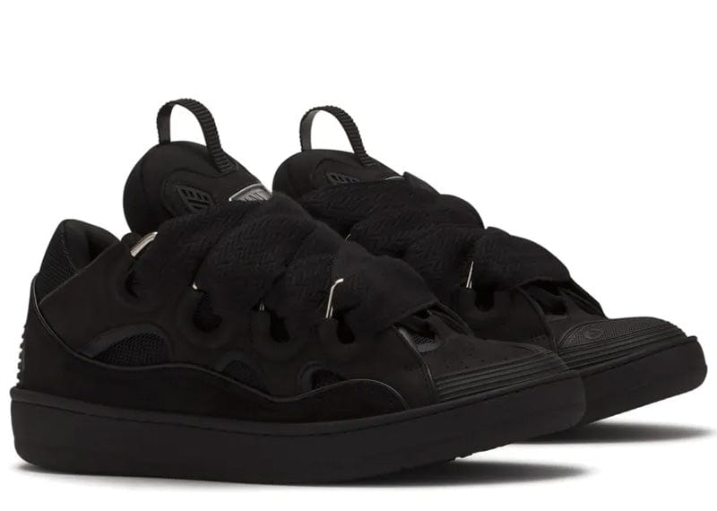 Lanvin Leather Curb Triple Black – Court Order