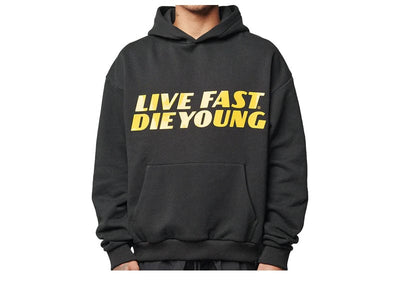 Live Fast Die Young Streetwear Live Fast Die Young Drift hoodie Black/Yellow