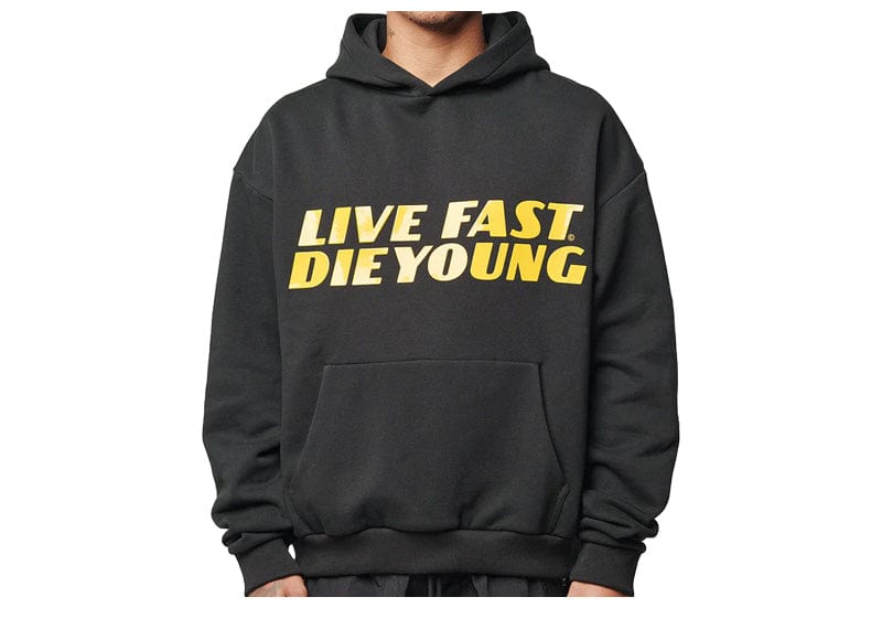 Live Fast Die Young Streetwear Live Fast Die Young Drift hoodie Black/Yellow