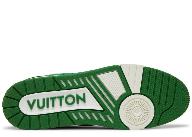 Louis Vuitton sneakers Louis Vuitton Trainer Green Monogram Denim White